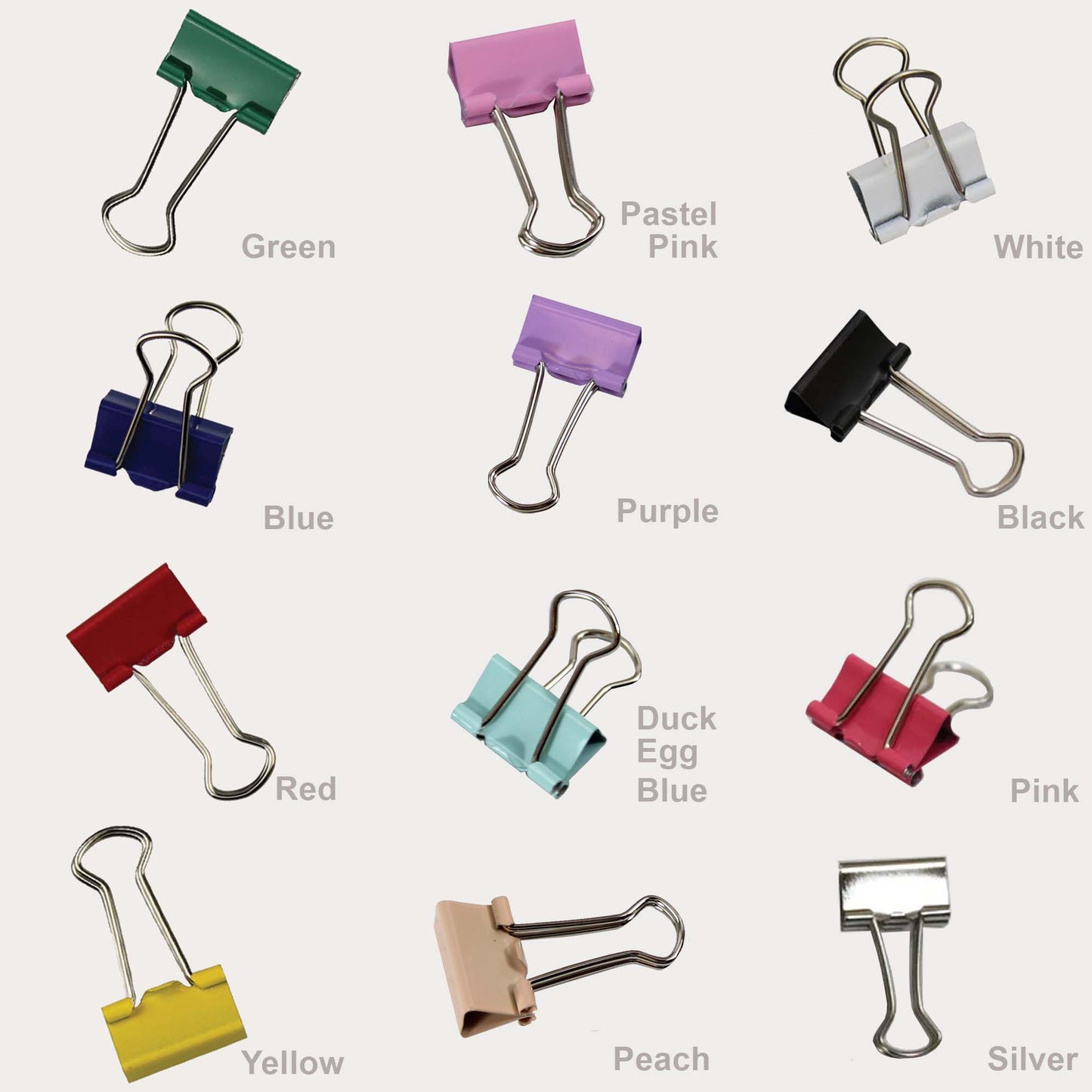 19mm Foldback Binder Clips