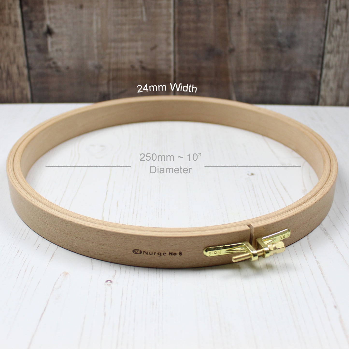 Nurge Wooden Embroidery Hoops 24mm Depth