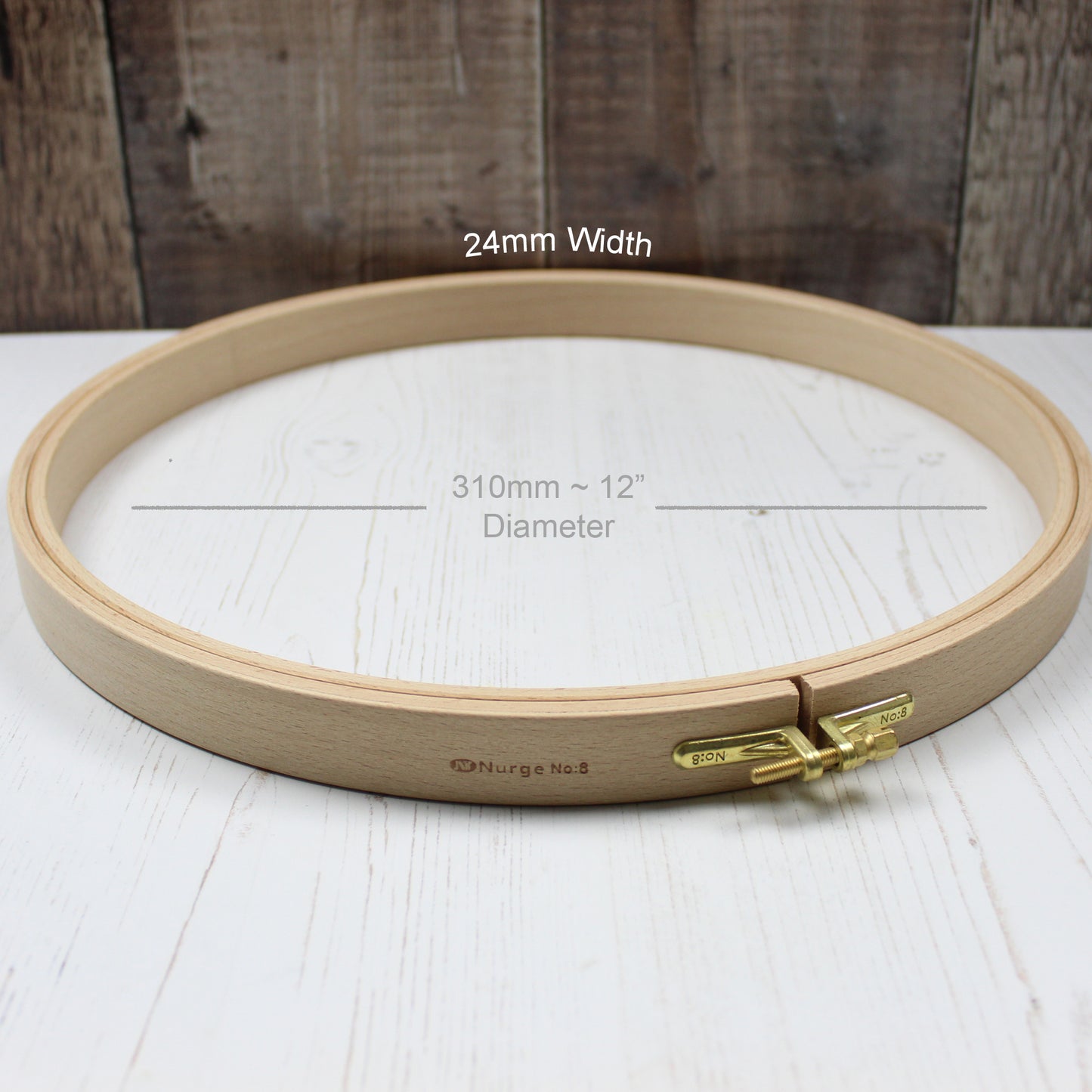 Nurge Wooden Embroidery Hoops 24mm Depth