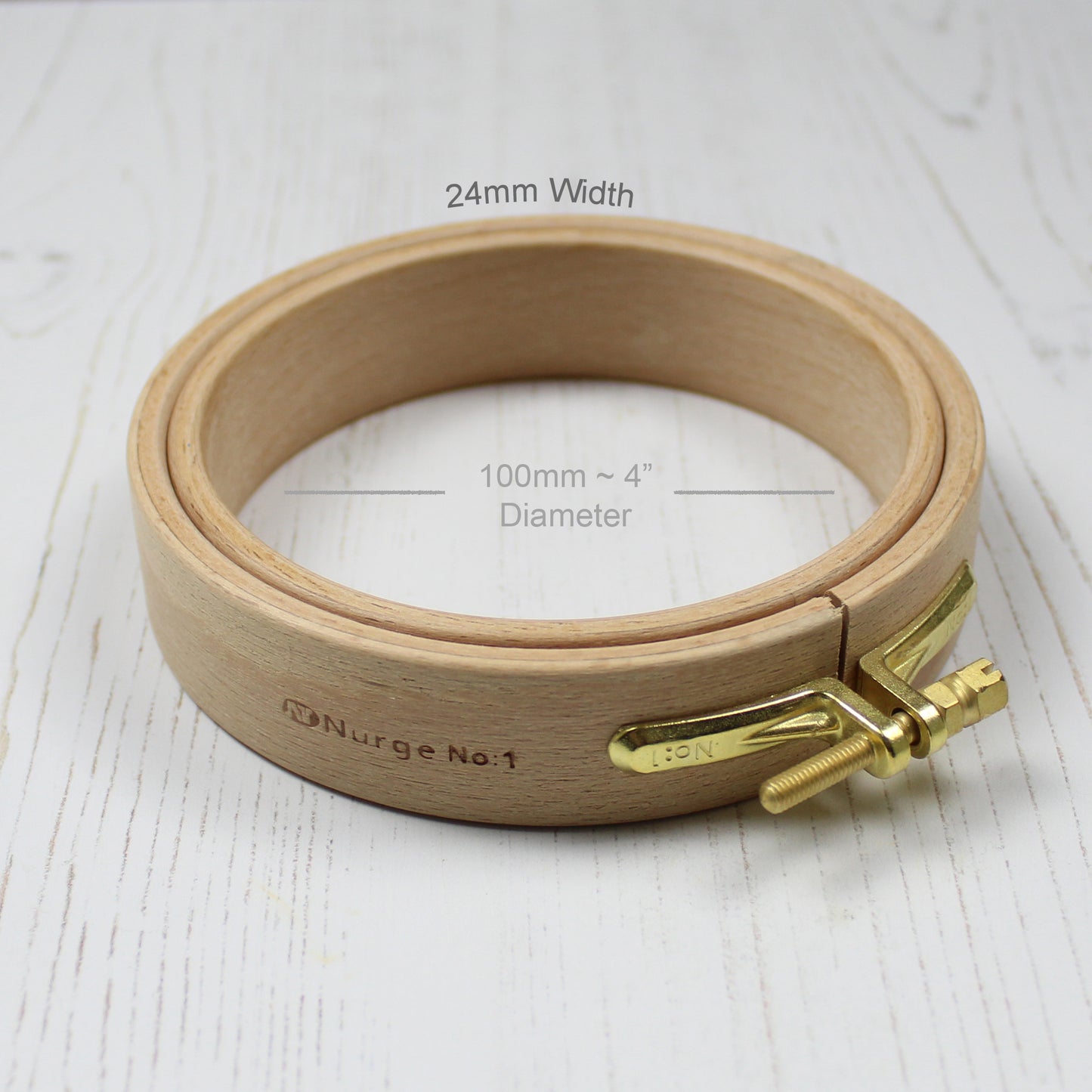 Nurge Wooden Embroidery Hoops 24mm Depth