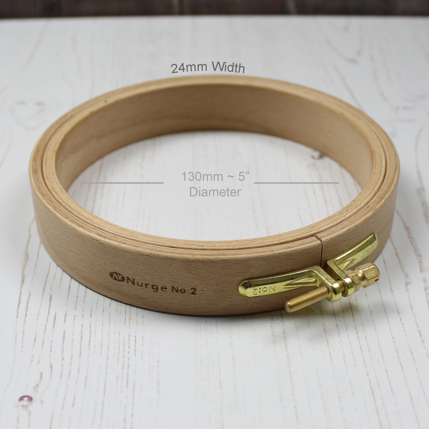 Nurge Wooden Embroidery Hoops 24mm Depth