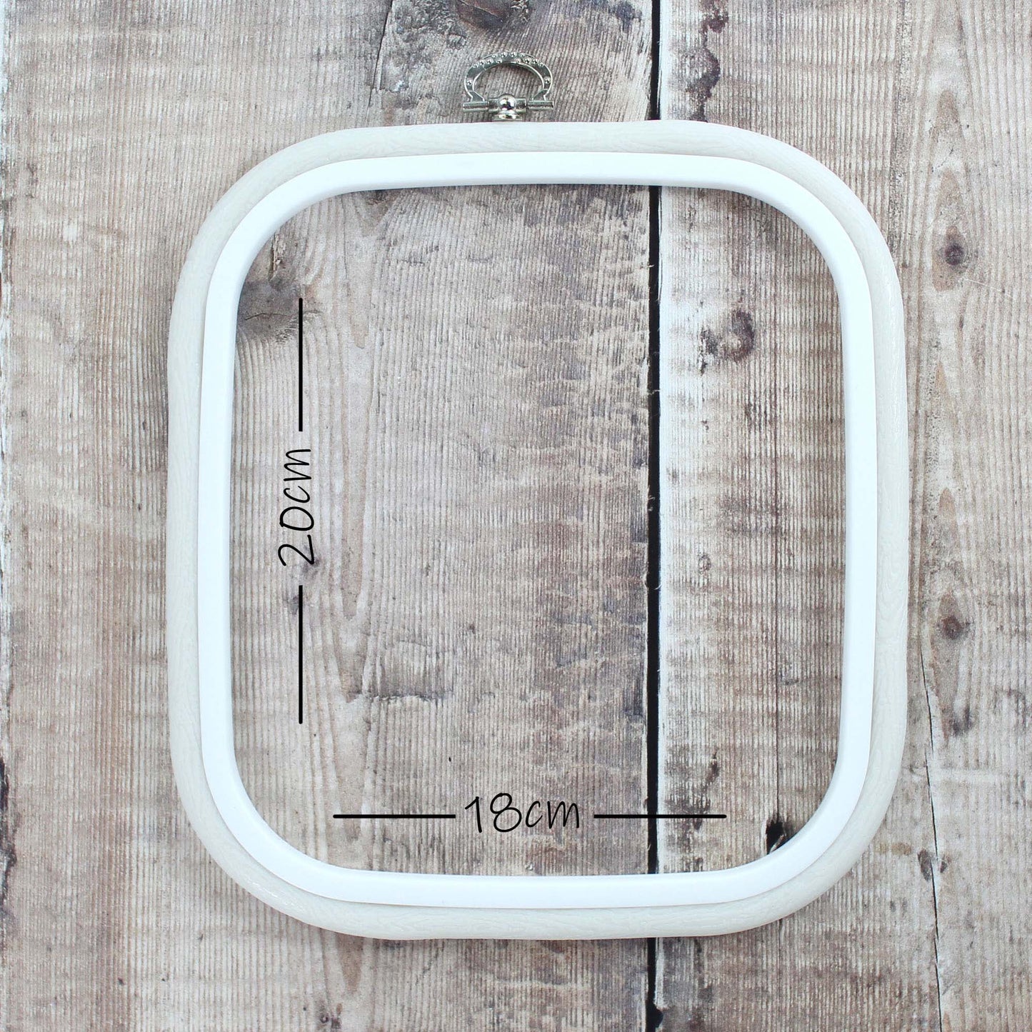 Nurge White Square Flexi Hoops