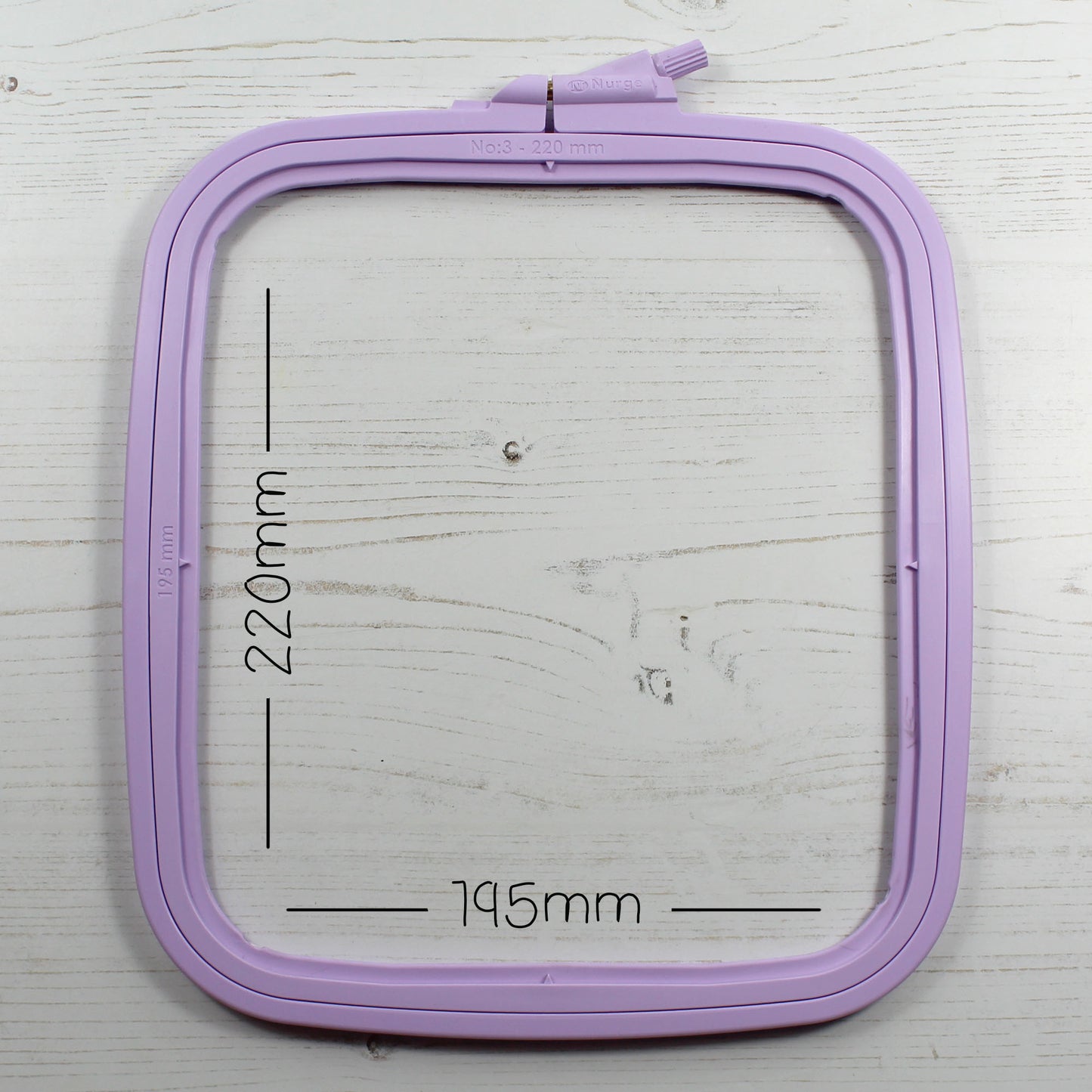 Nurge Lilac Rectangular Embroidery Hoops