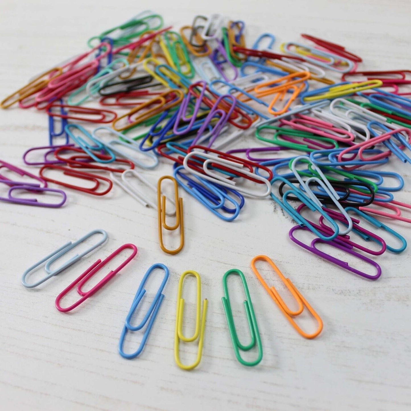 33mm Large Plain Assorted Colour Paper Clips