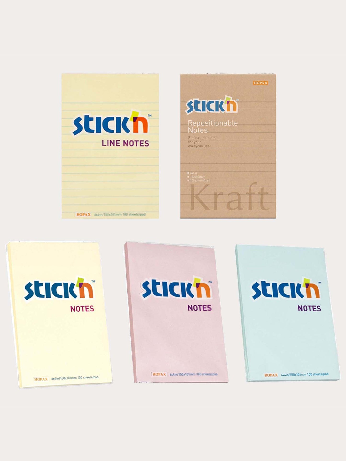 Stick'n Sticky Notes 101mm x 150mm