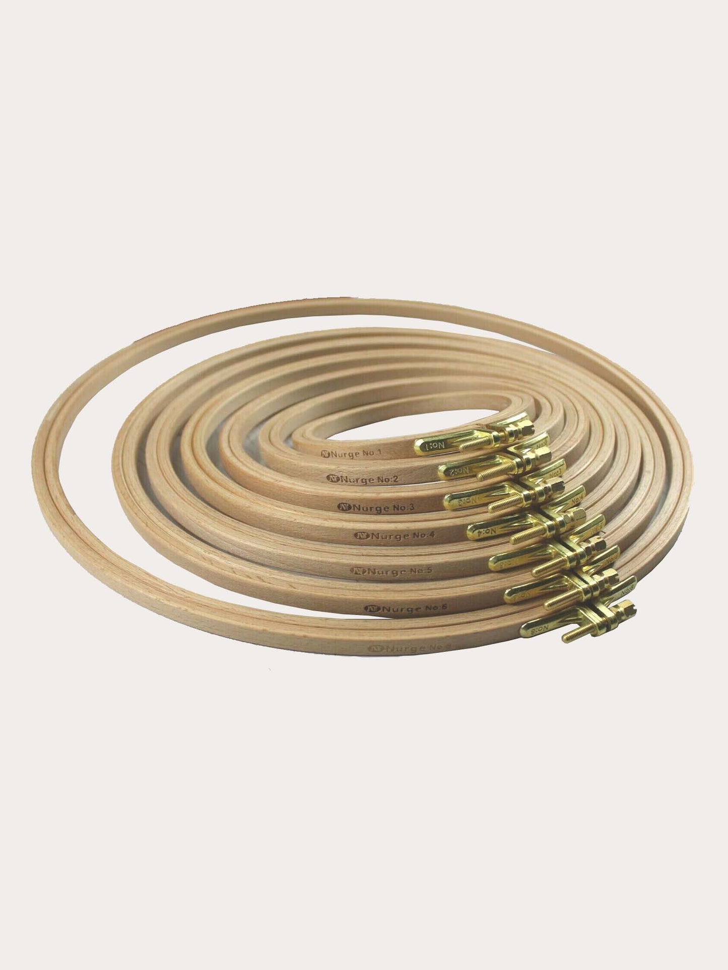 Nurge Wooden Embroidery Hoops 8mm Depth