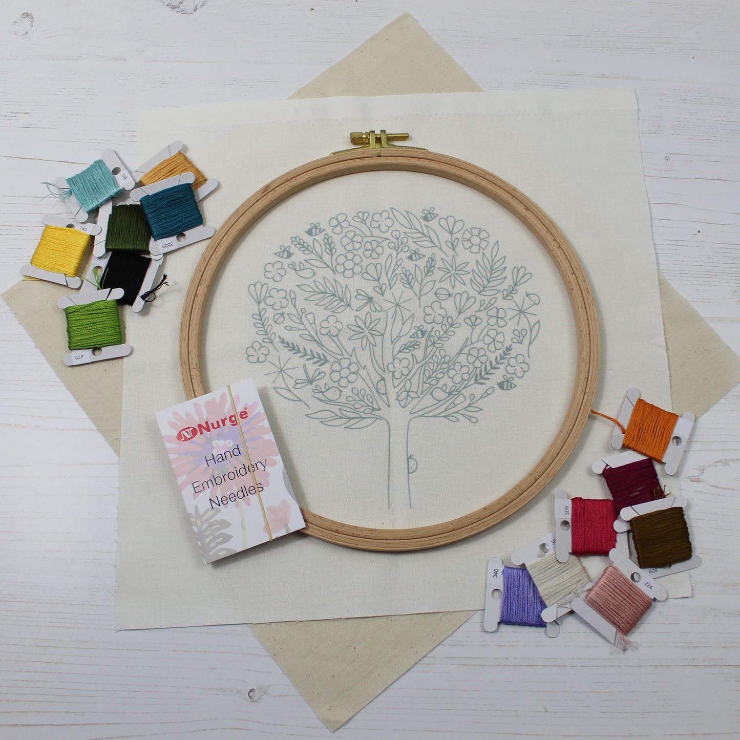 Nurge Bugs in Bloom Embroidery Kit