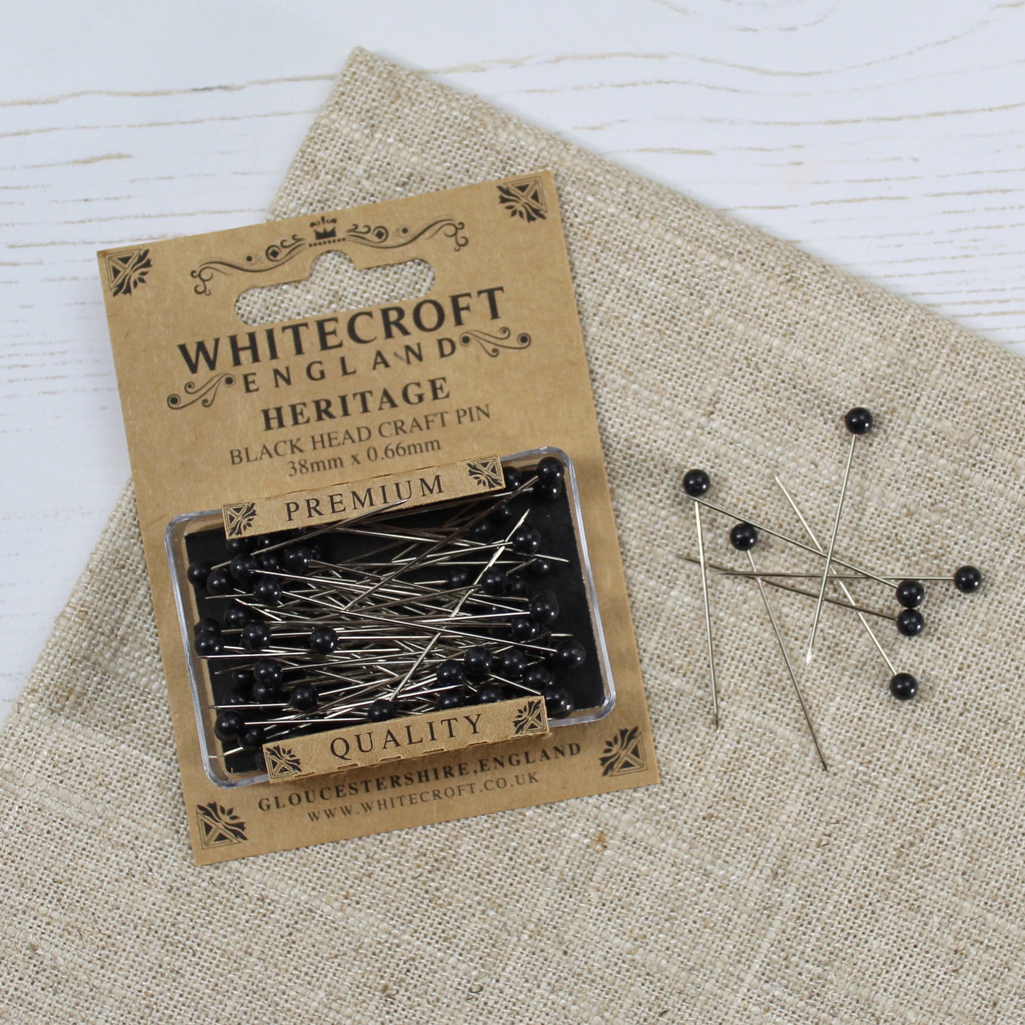 Whitecroft Heritage Pearl Head Pins