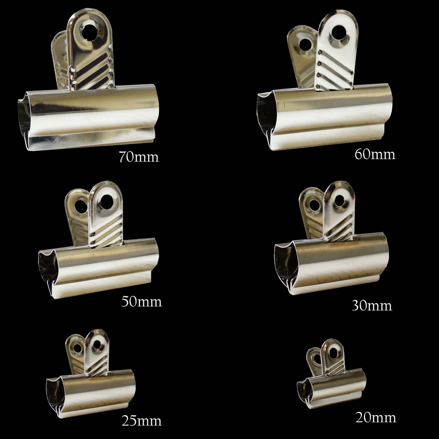 Silver Bulldog Style Clips