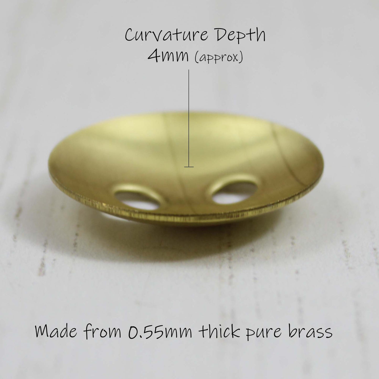 Brass Concave Discs