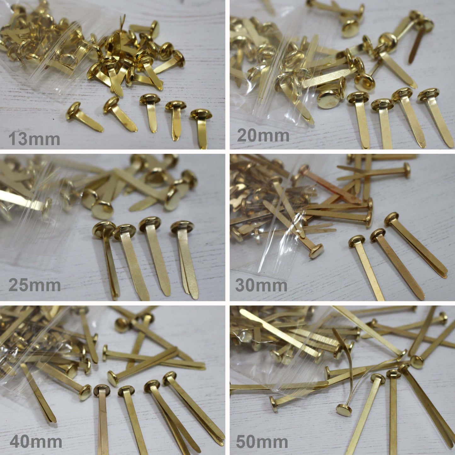 Brass Plated Paper Fasteners