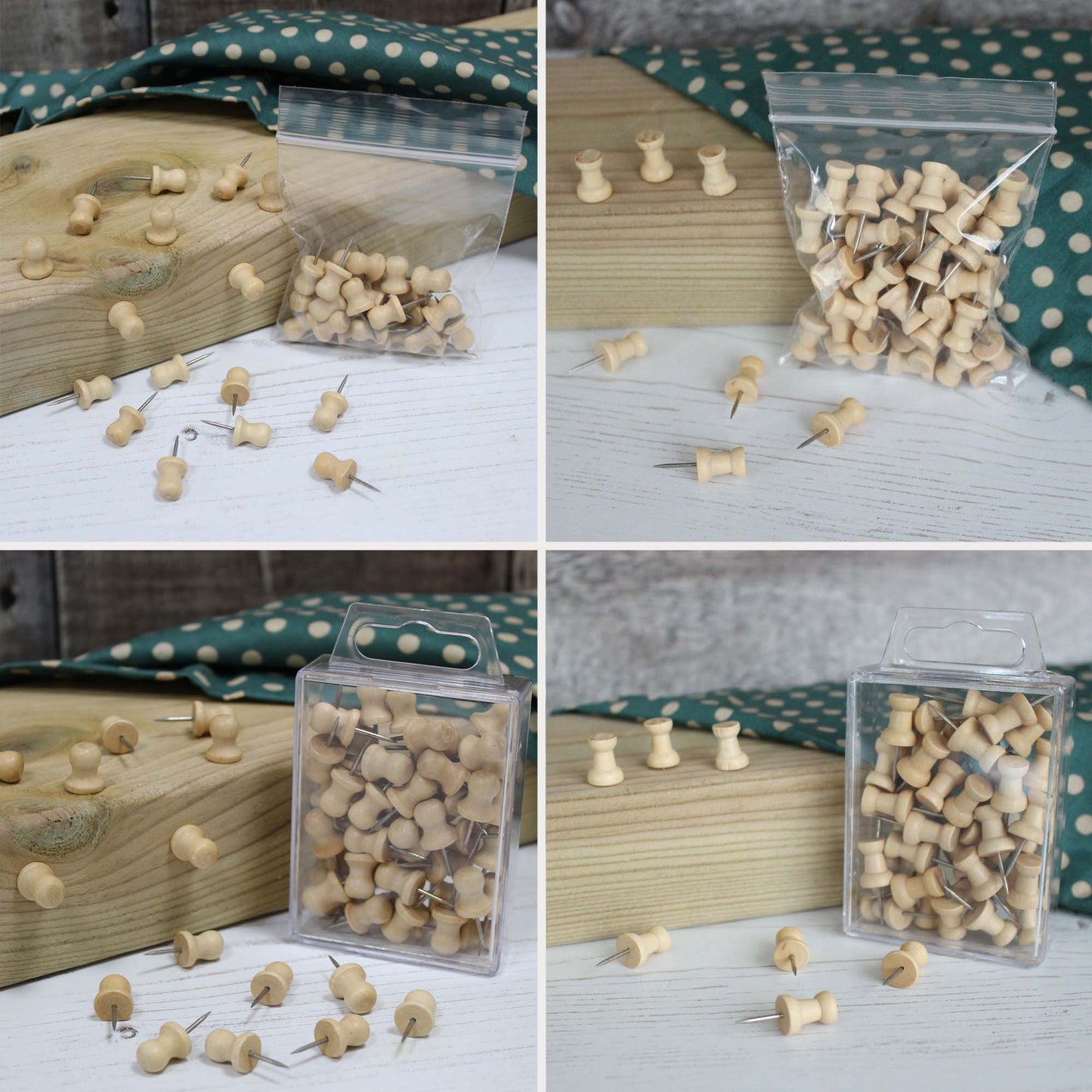 Wooden Push Pins