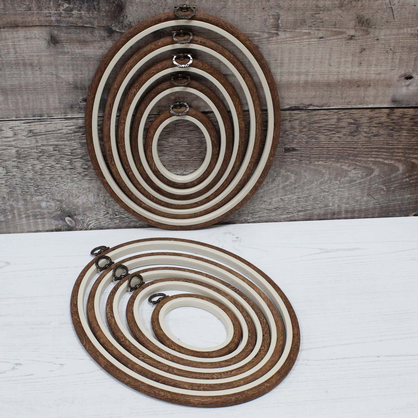 Nurge Brown Oval Flexi Hoops