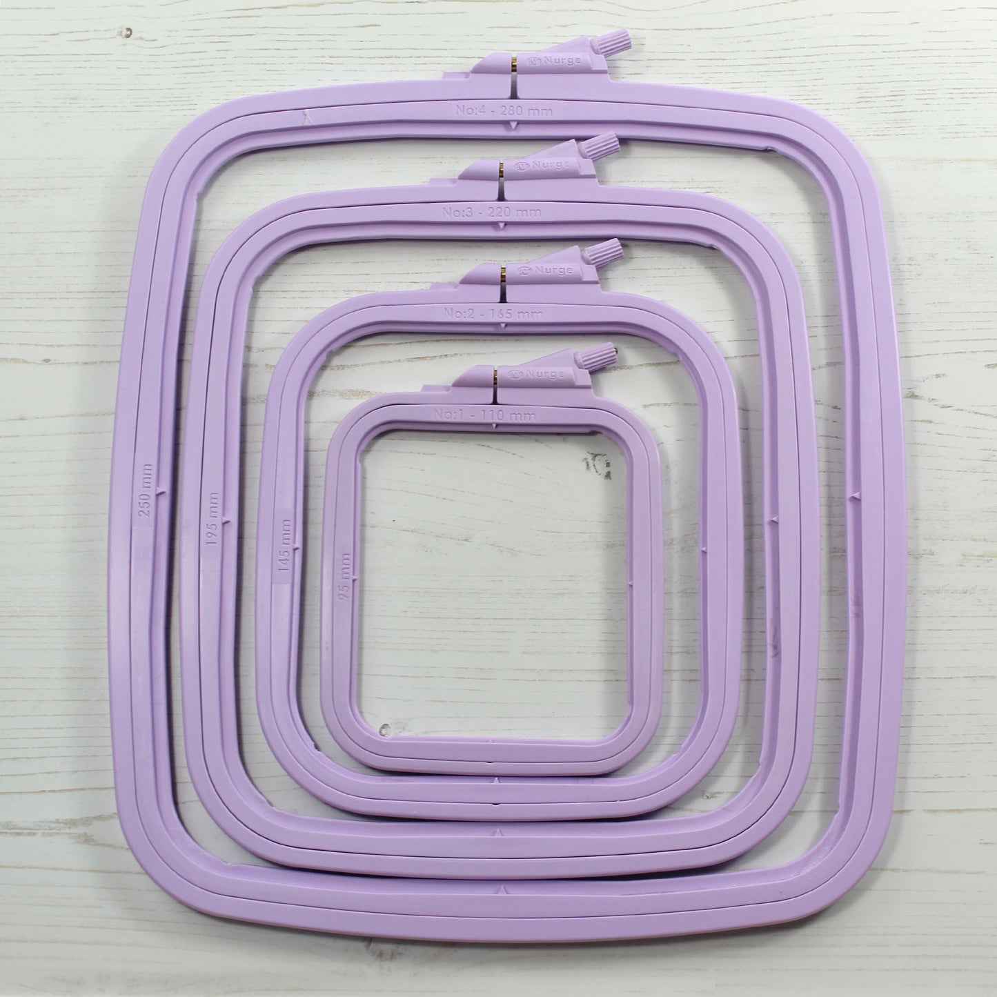 Nurge Lilac Rectangular Embroidery Hoops