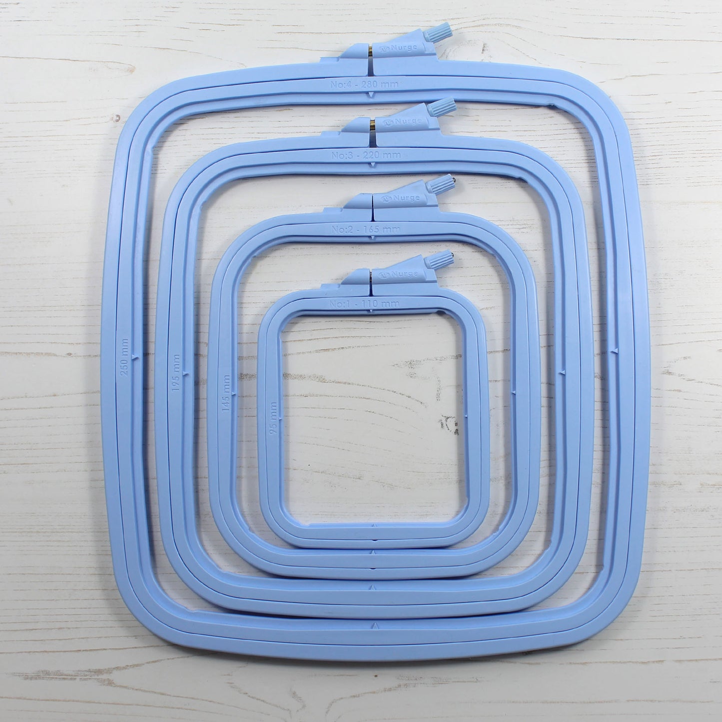 Nurge Blue Rectangular Embroidery Hoops