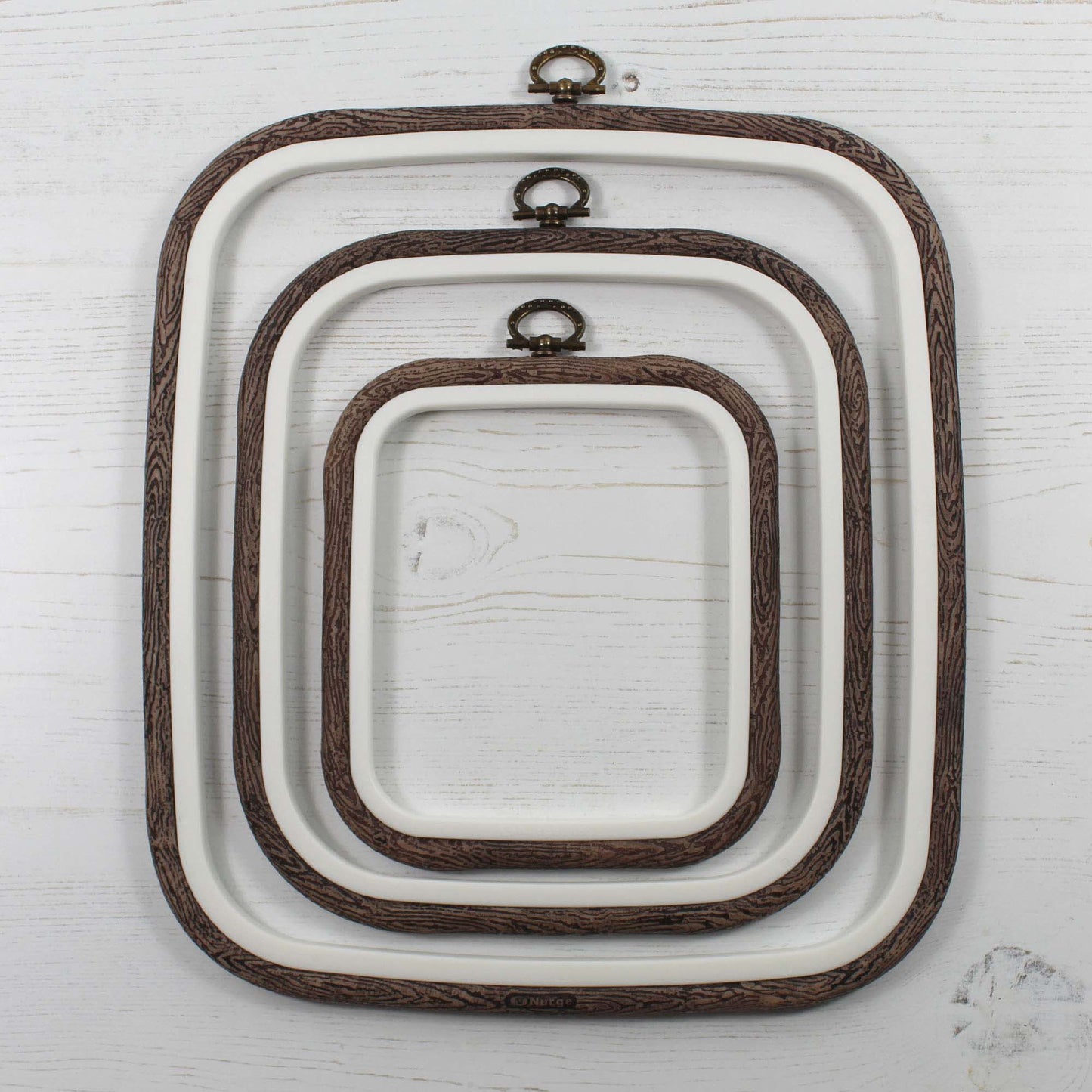 Nurge Brown Square Flexi Hoops