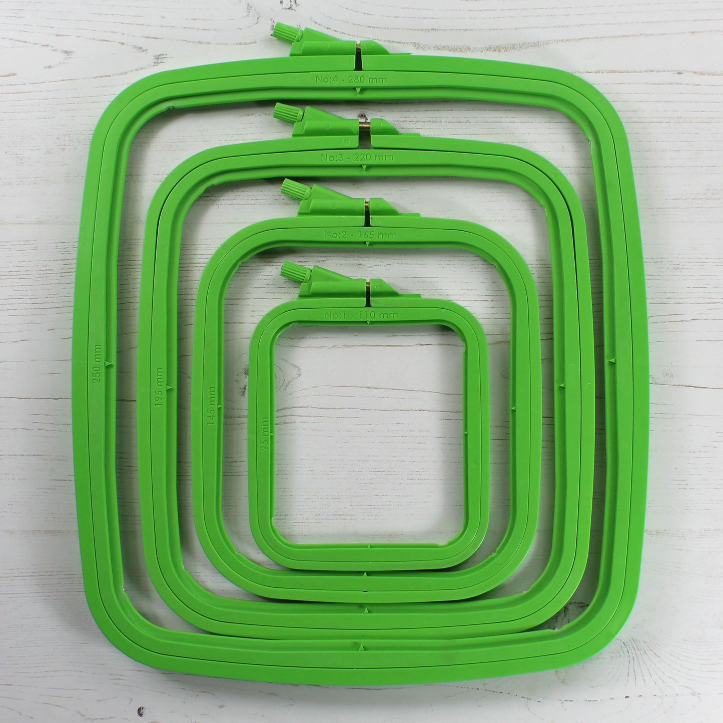 Nurge Green Rectangular Embroidery Hoops