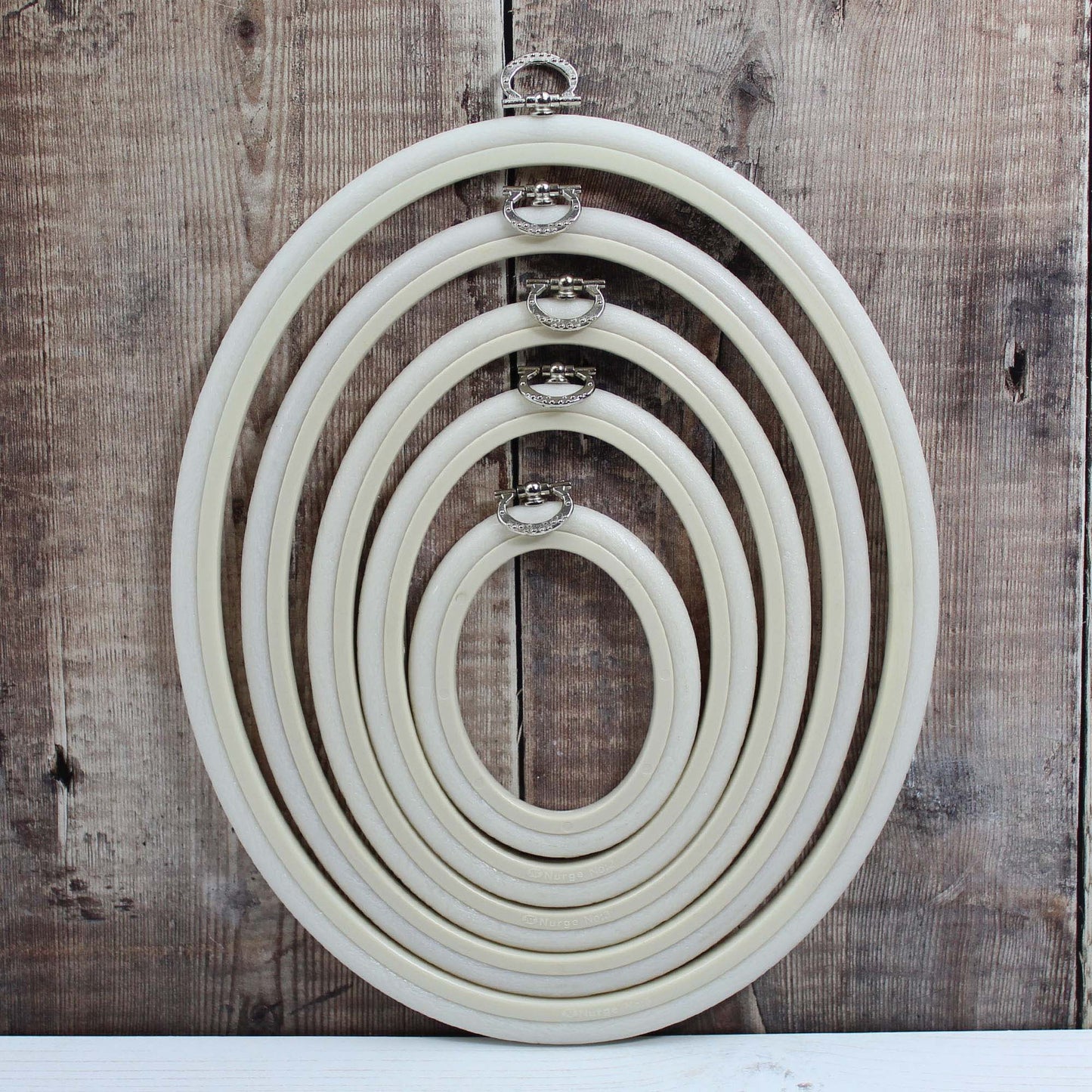 Nurge White Oval Flexi Hoops