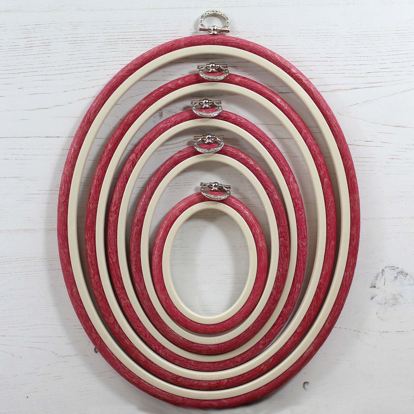 Nurge Red Oval Flexi Hoops