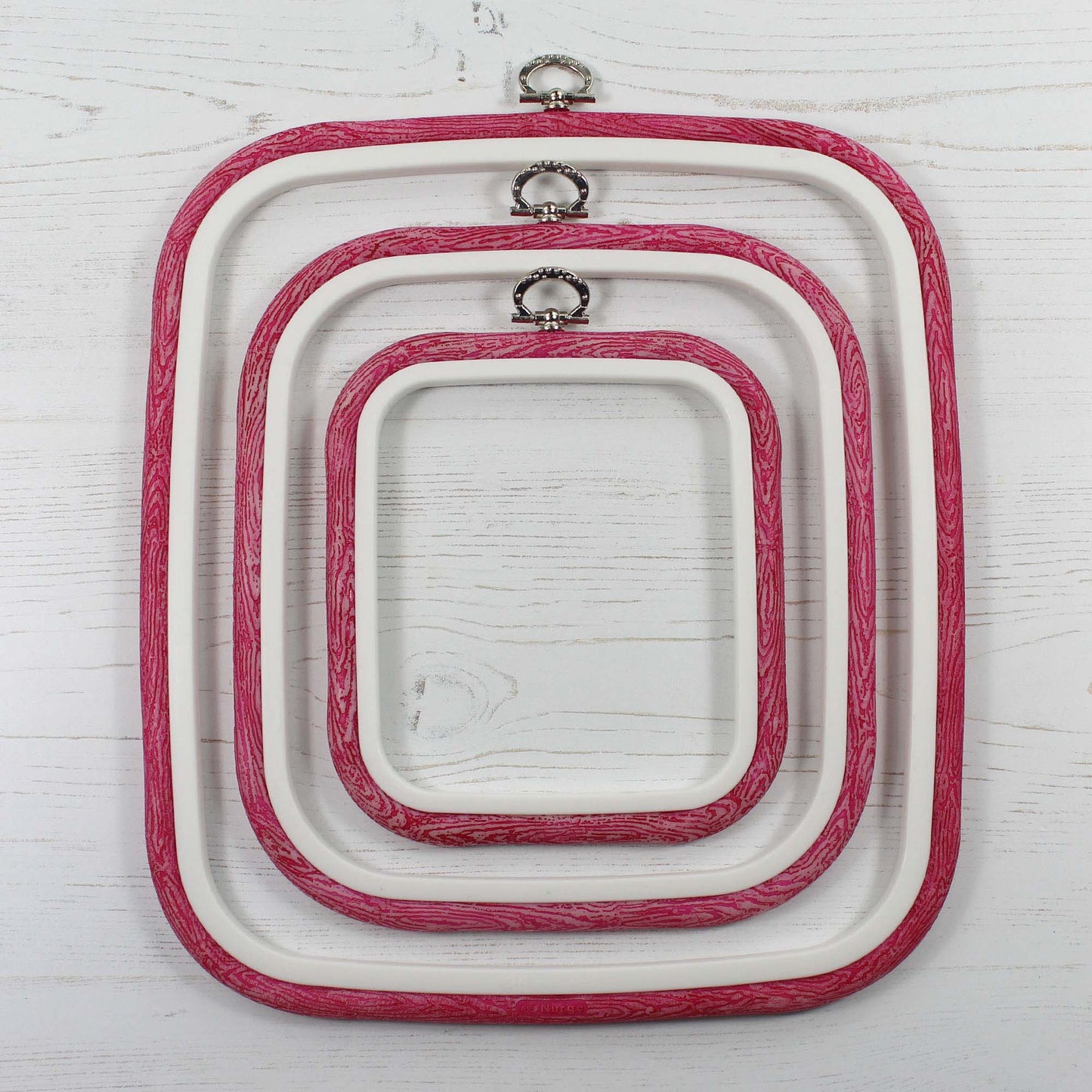 Nurge Pink Square Flexi Hoops