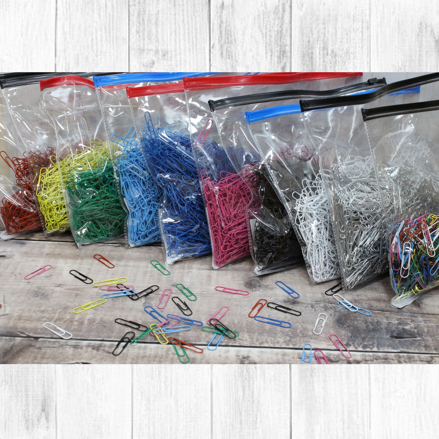 31mm Coloured Paper Clips Bulk Packs