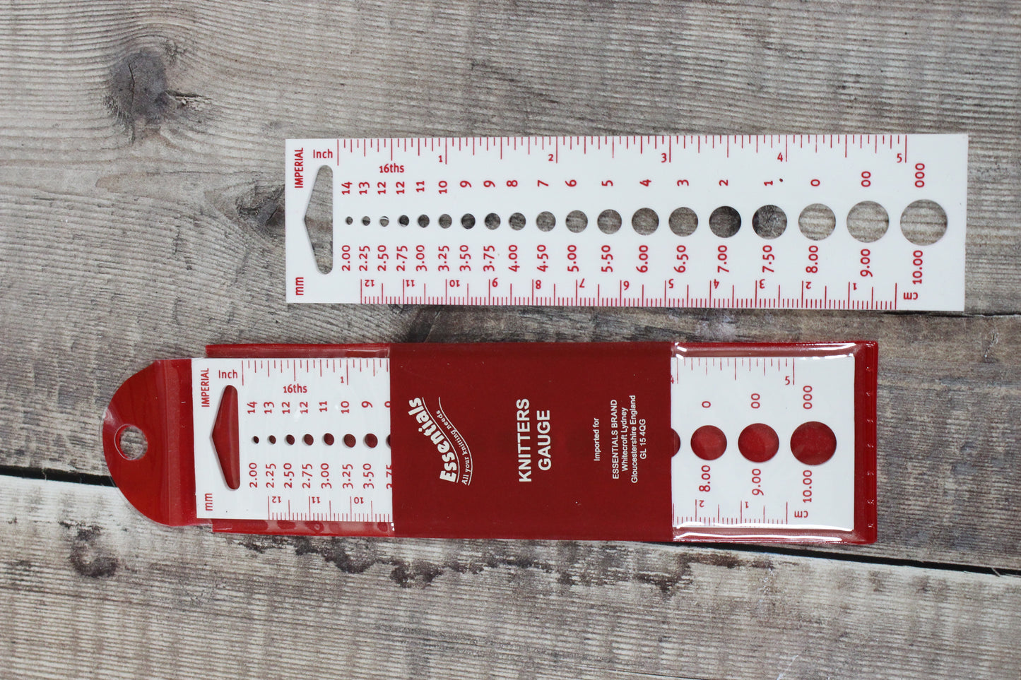 Whitecroft Essentials Knitting Needle Sizing Gauge