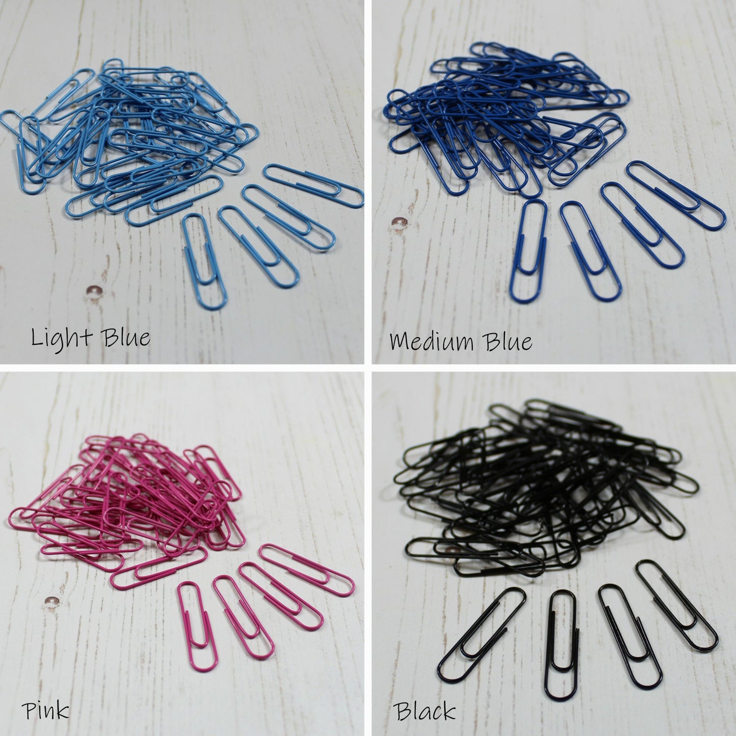 Professional 31mm Large Plain Coloured Clips in Cases