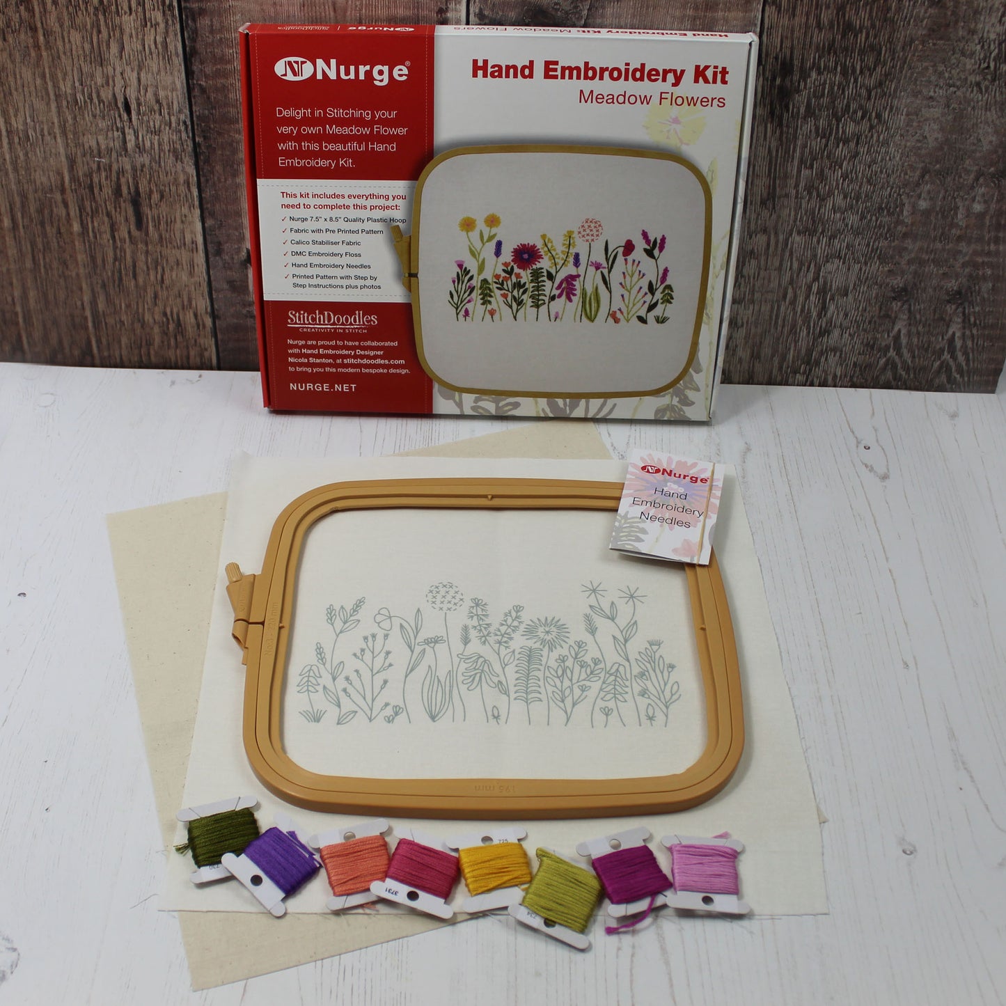 Nurge Meadow Flowers Embroidery Kit