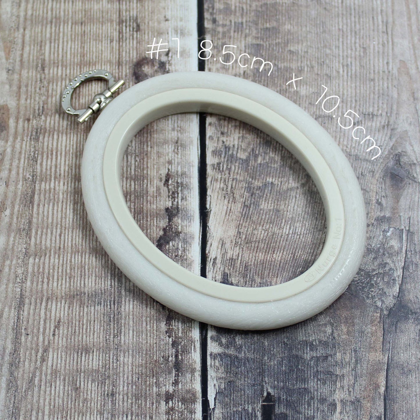 Nurge White Oval Flexi Hoops