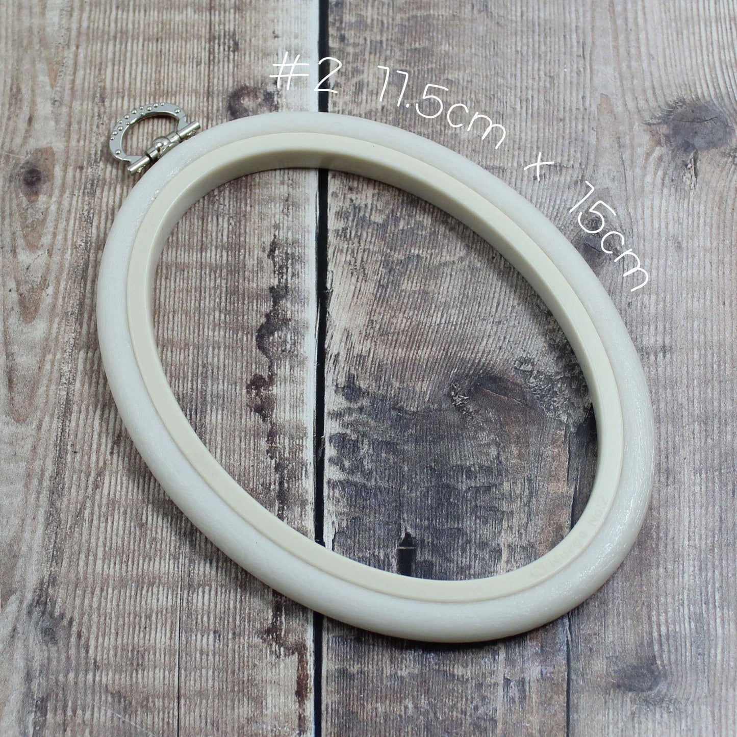 Nurge White Oval Flexi Hoops