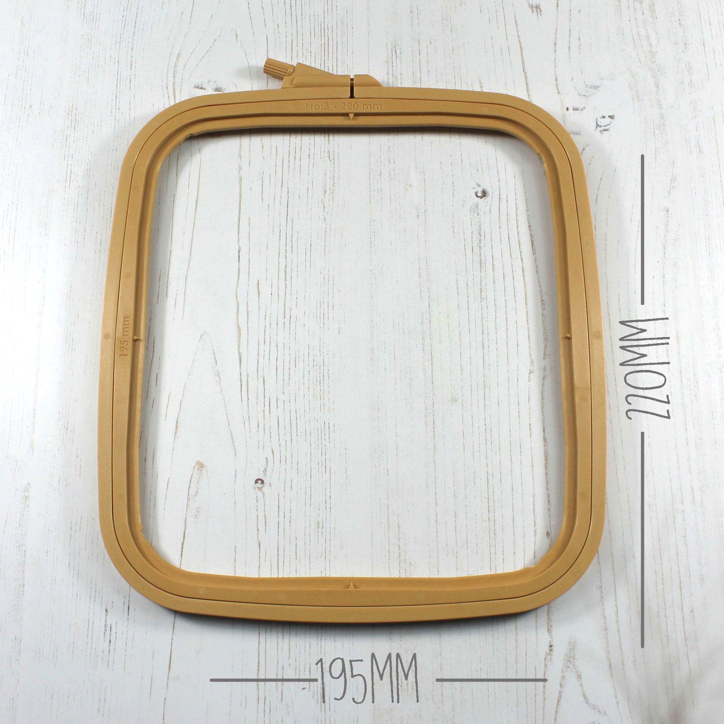 Nurge Caramel Rectangular Embroidery Frames