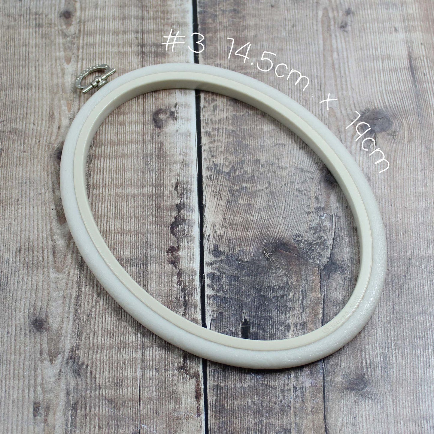 Nurge White Oval Flexi Hoops