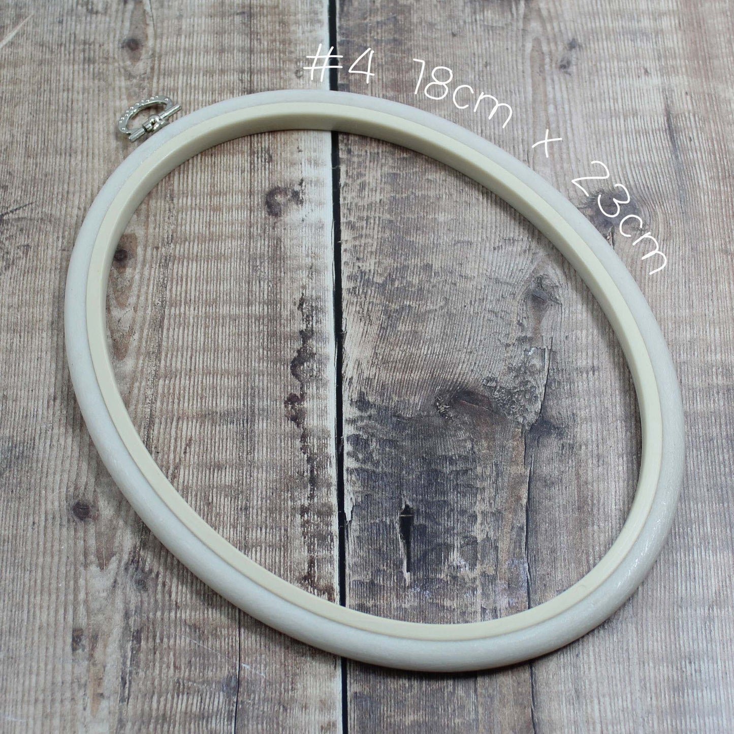 Nurge White Oval Flexi Hoops