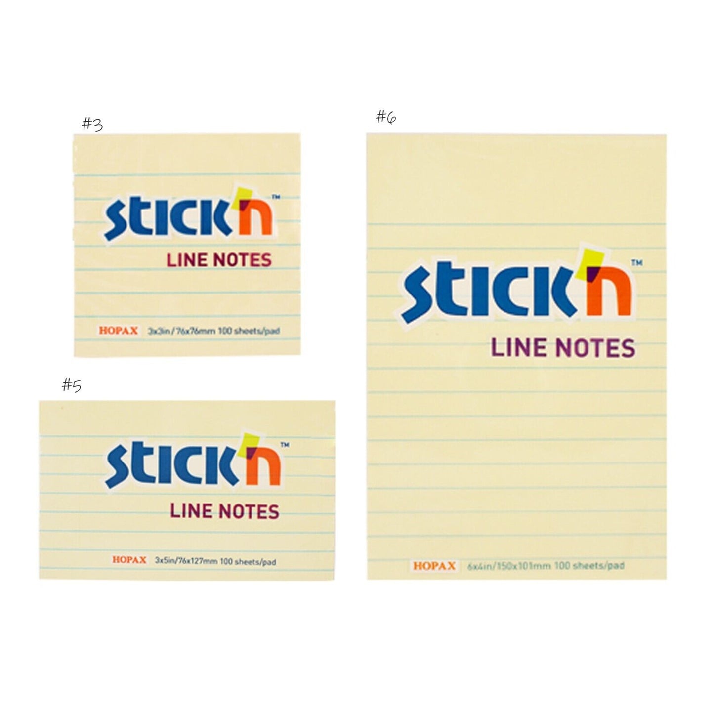 Stick'n Lined Sticky Notes