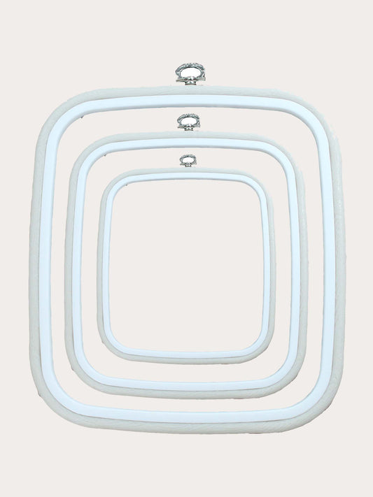 Nurge White Square Flexi Hoops