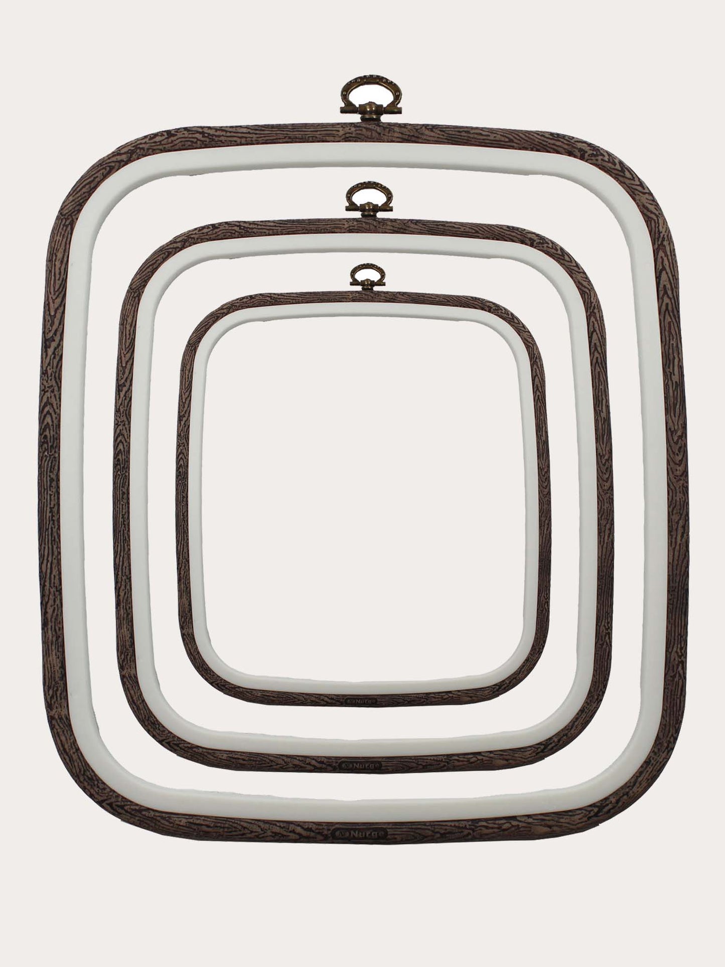 Nurge Brown Square Flexi Hoops