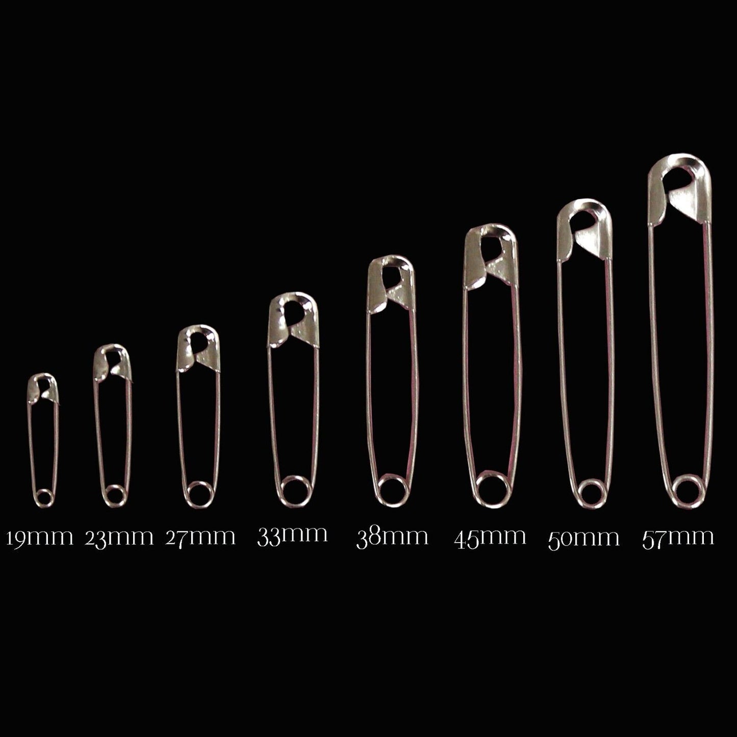 Silver Safety Pins