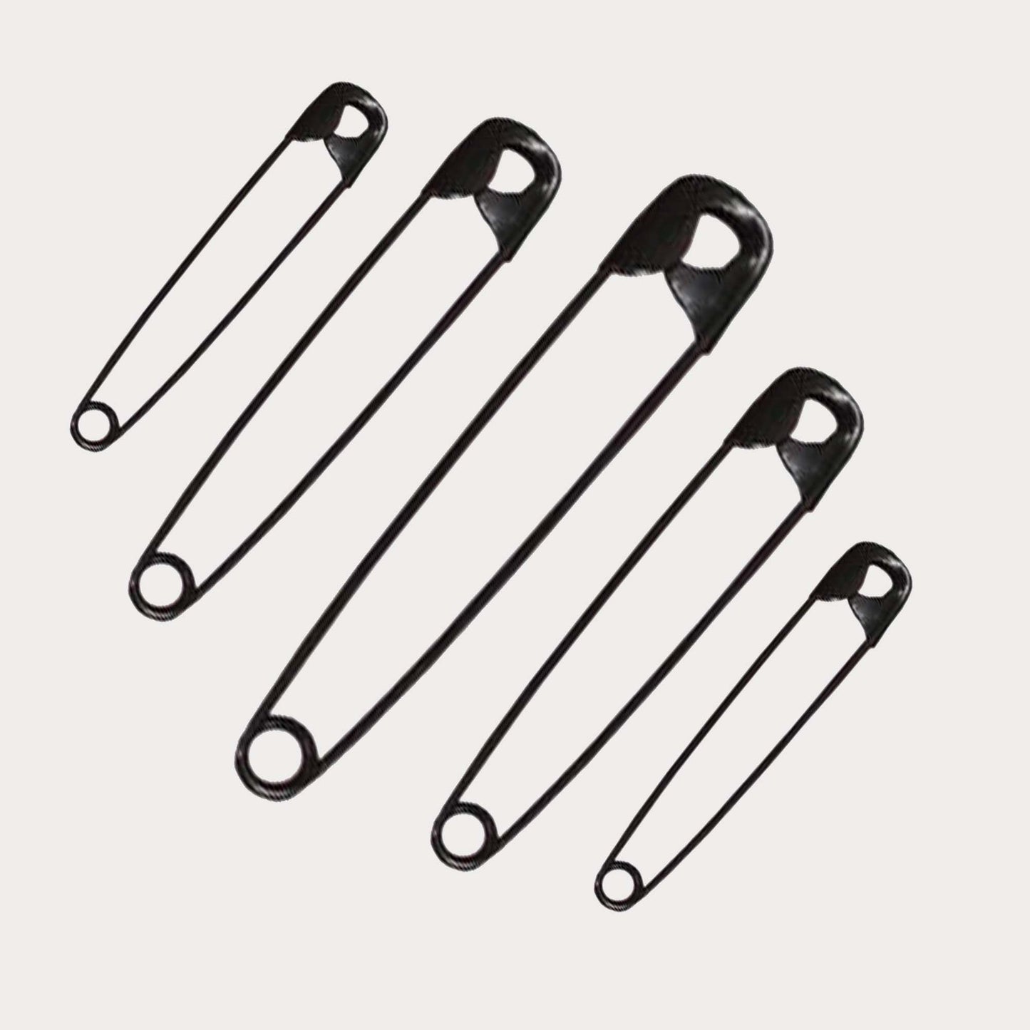 Black Safety Pins