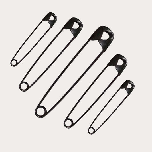 57mm Black Safety Pins x144