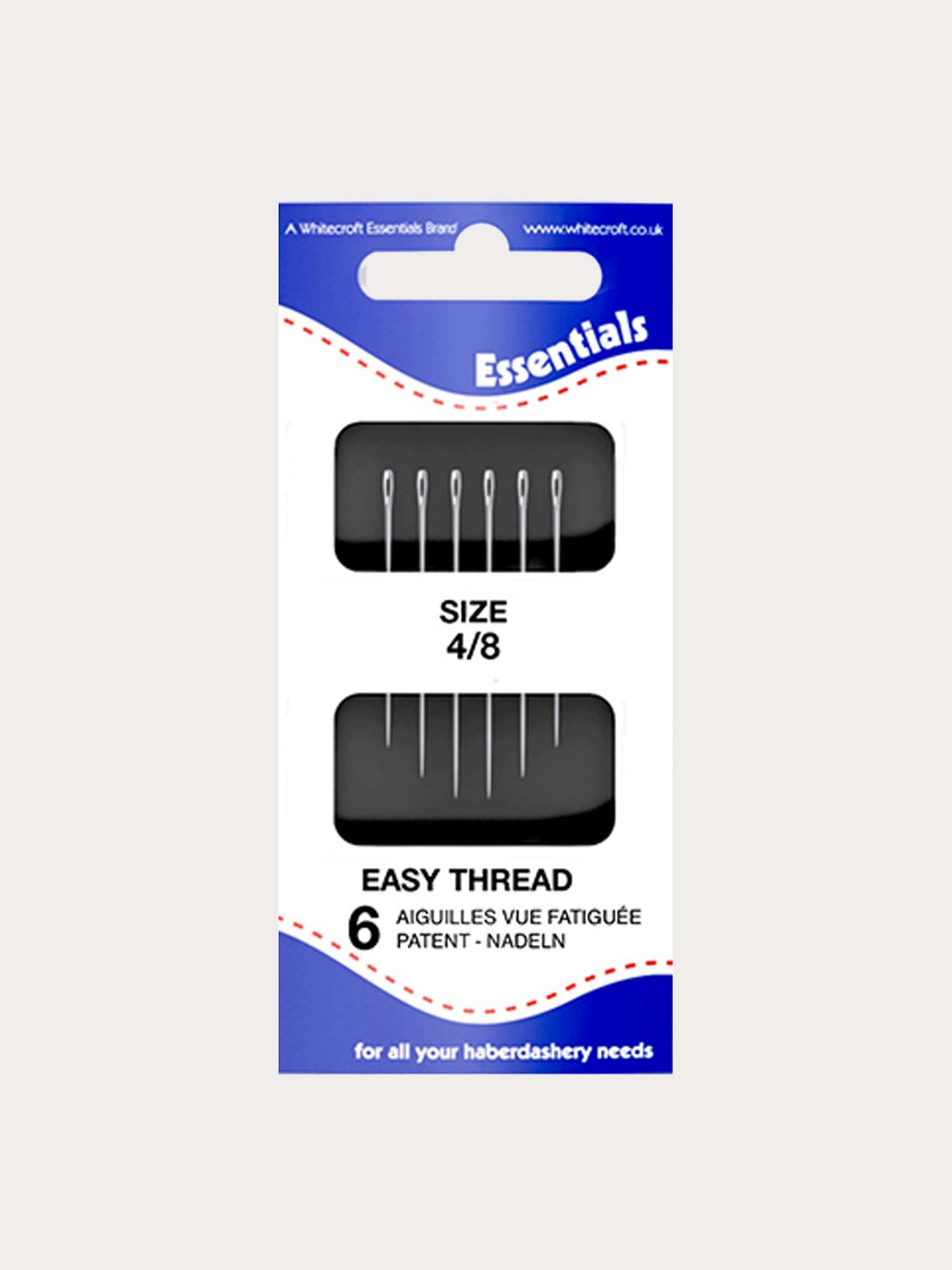 Whitecroft Essentials Easy Thread Hand Sewing Needles