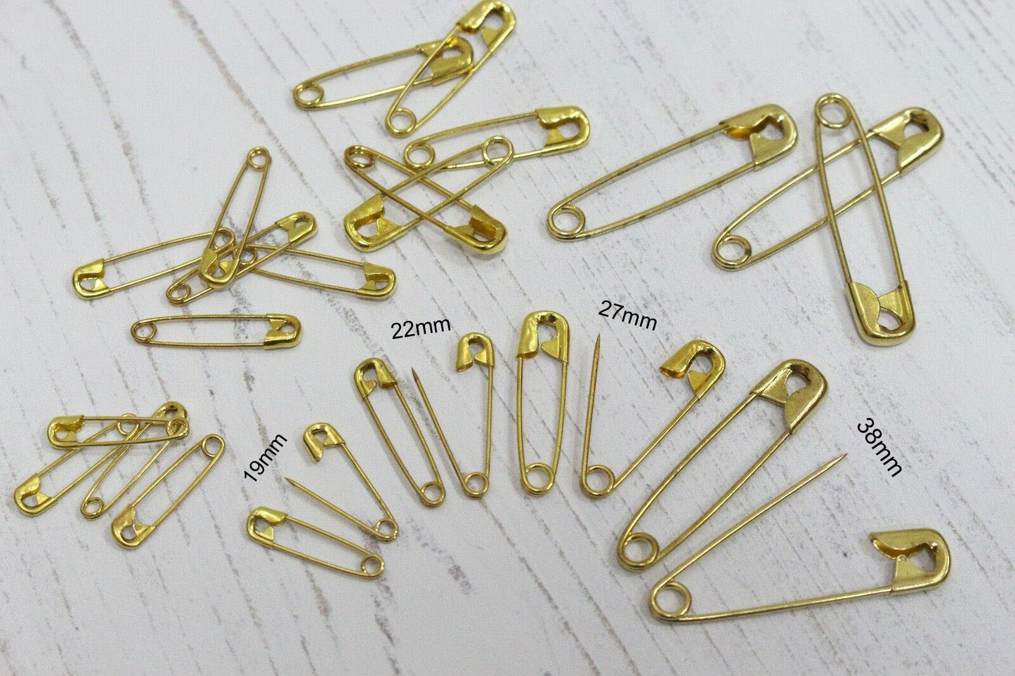 Solid Brass Safety Pins