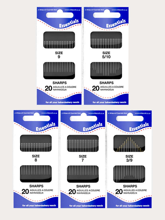 Whitecroft Essentials Sharps Hand Sewing Needles