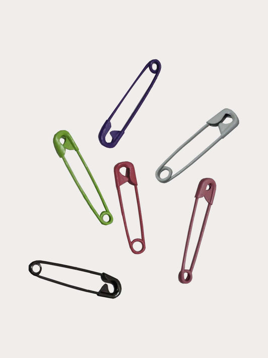 Coloured 27mm Safety Pins