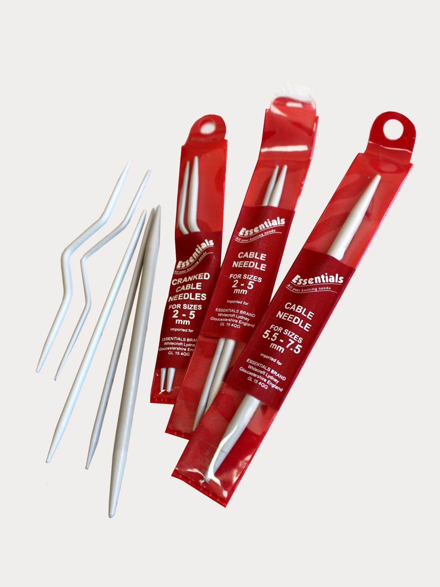 Whitecroft Essentials Cable Knitting Needles