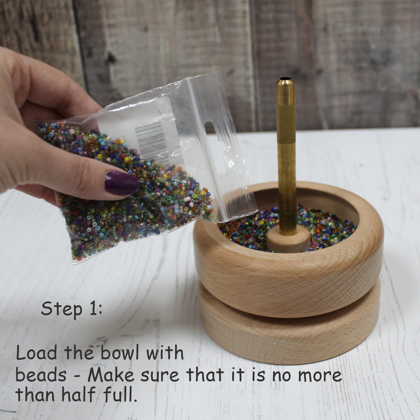 Nurge Seed Bead Spinning Bowl