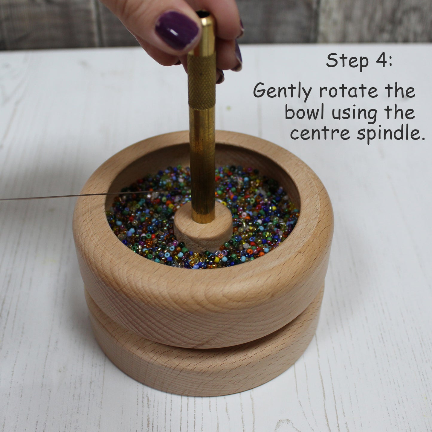 Nurge Seed Bead Spinning Bowl